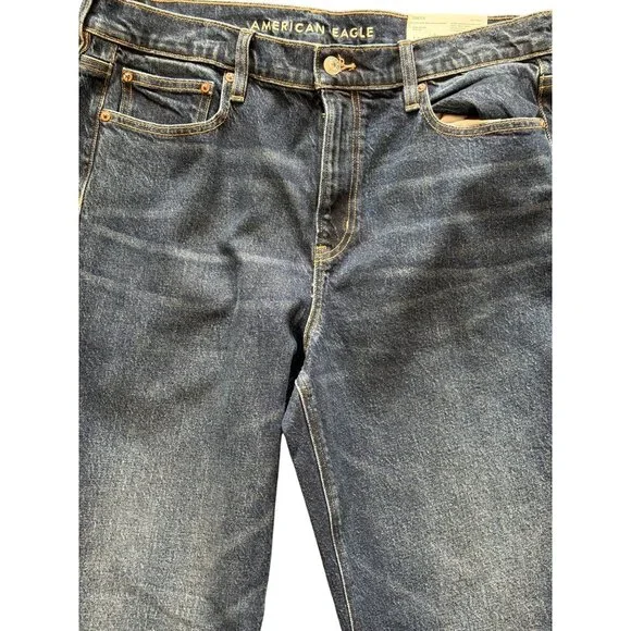 American Eagle Women’s Super High Rise Ankle Straight Jeans Size 14 NWT - Picture 6 of 11